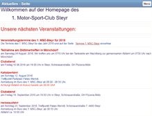 Tablet Screenshot of msc-steyr.at